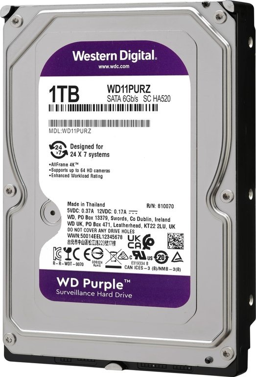 HDD**wd10purz hdd pc 3,5'' 1tb 5900 rpm 64 mb 7/24