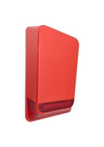 TEKNİM TFS-5792 KIRMIZI 24 V HARİCİ FLAŞÖRLÜ YANGIN ALARM SİRENİ
