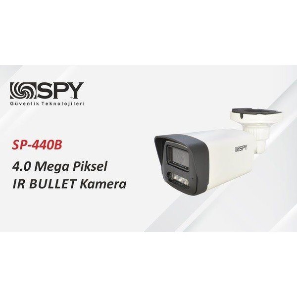 SPY SP-440B 4.0 MP 3,6 MM MP LENS H.265+ IR BULLET IP KAMERA