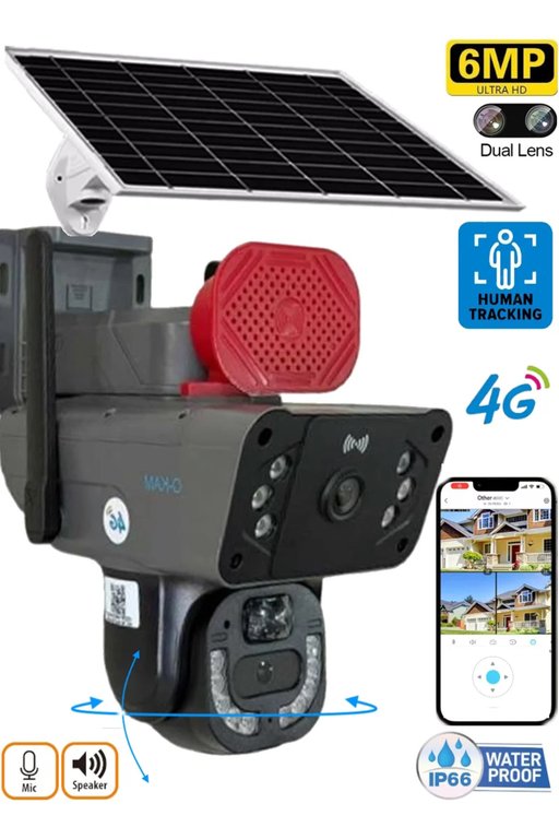 O-KAM 4G KAMERA 6MP DUAL LENS ALERT PTZ