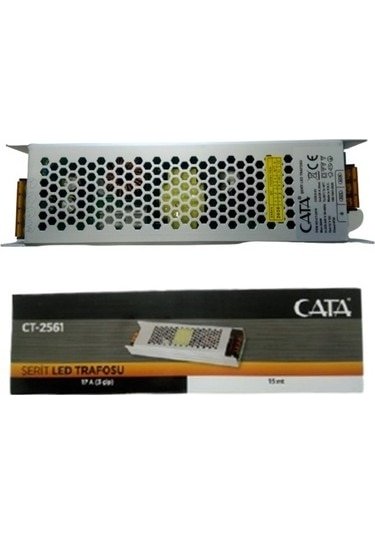 ADAPTÖR-CT-2561 17AMPER SERIT LED TRAFOSU (200)WATT -İNCE TİP CATA