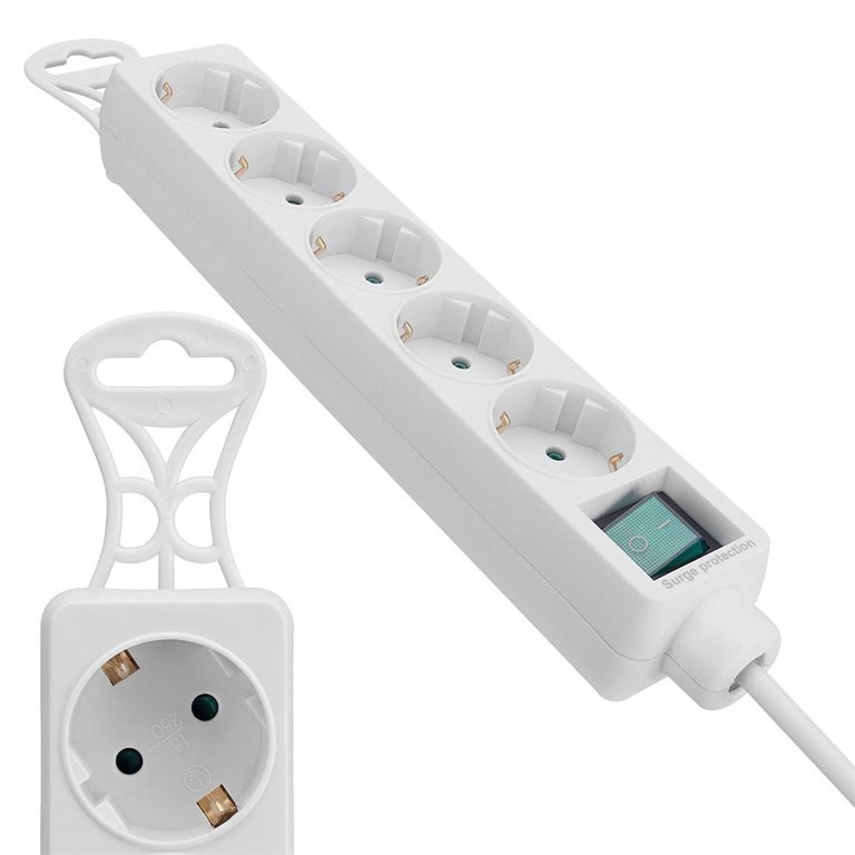 PRİZ-S LİNK SPG -F05 1.5 M 306 JOULE EURO SOKET  3G 1.0MM TAM BAKIR 5'Lİ AKIM KORUMALI PRİZ