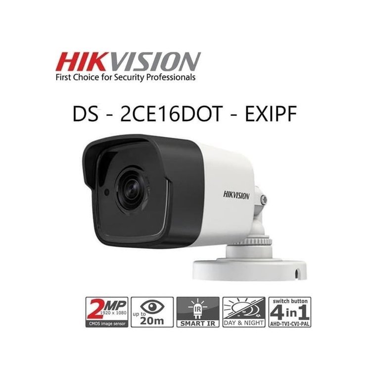 HİKVİSİON DS-2CE16DOT-EXIPF-2  2 MP2,8 MM 2 MP OUTDOOR EXIR FİXED MİNİ BULLET KAMERA