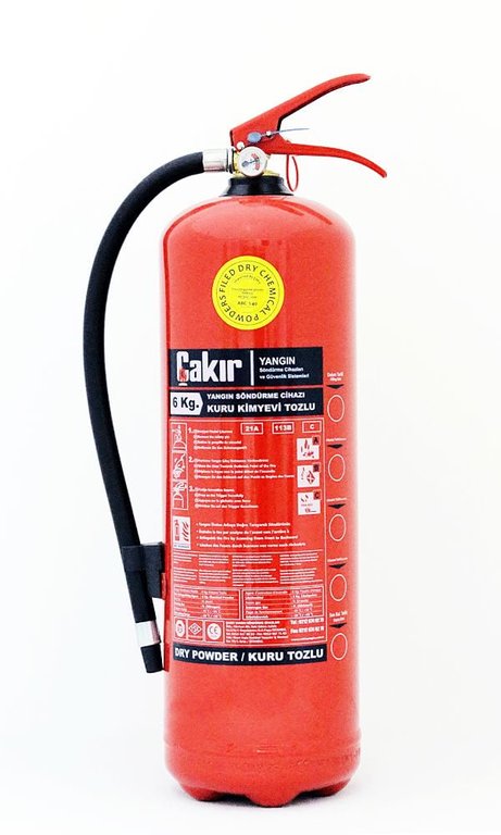 DEMİRBAŞ abc tip kkt yangın söndürme cihazı-stok 6 kg