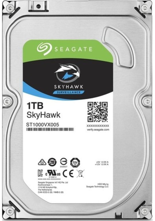 SEAGATE  1 TB- 3,5'' 5900 RPM SATA3 SKYHAWK HDD
