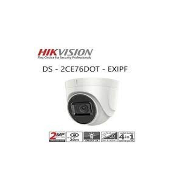 HİKVİSİON DS-2CE76DOT EXIPF 2 MP 2.8MM CMOS 1080P 20 MT TVI-AHD-CVI-CVBS PLASTİK KASA IR DOME KAMERA