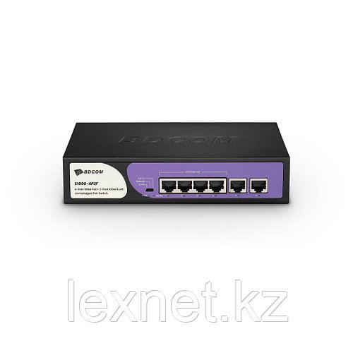 BDCOM S1000-4P2F 4 PORT 100M POE+2 PORT 100 M RJ45