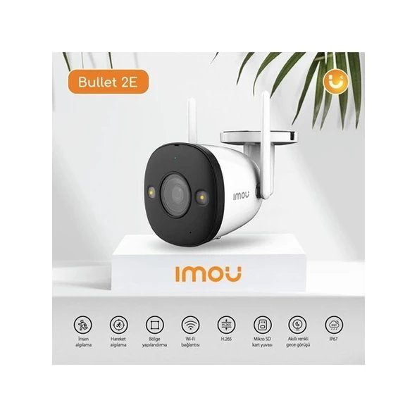 IMOU IPC-K3DP-3H0WF 3 MP 3.6 mm Dış Ortam Bullet Kamera (Bullet 2E)